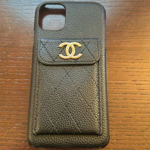 Chanel iPhone 11 Pro Max phone case quilted leather